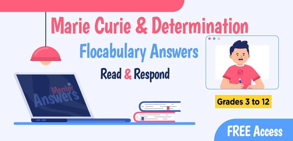 Marie Curie & Determination Flocabulary Answers